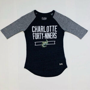 Under Armour Charlotte 49ers Forty-Niners Raglan T-Shirt Youth Small Football